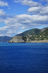 Fototapeta premium Ligurian coast near Manarola, Cinque Terre, Italy
