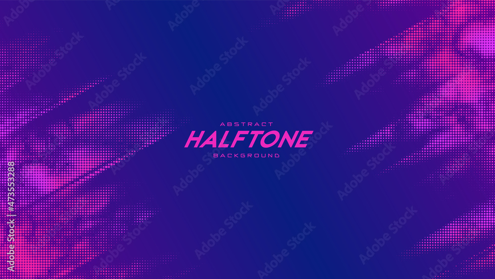 Poster abstract vector torn monochrome halftone background. scrathed dotted texture element. diagonal compo