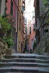 Fototapeta na wymiar Street in Vernazza village, Cinque Terre, Italy