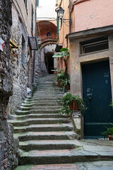Street in Vernazza village, Cinque Terre, Italy