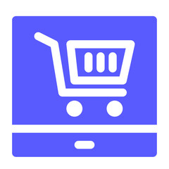 a set of solid style e-commerce icons