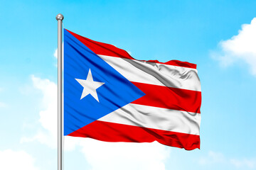 Puerto Rico Waving Flag 