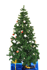 christmas tree on white background