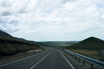 road nature landscape travel mountains summer sky