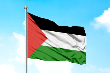 Palestine Waving Flag 