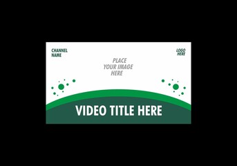 Colorful and flat design of video thumbnail