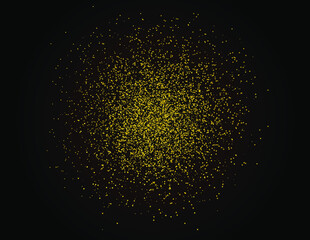 Particle explosion effect, Golden glitter texture, elementary particles, Sparkling texture