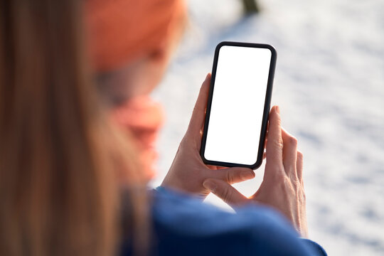 Woman Holding Smart Phone