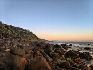 Fototapeta na wymiar tramonto a mare 