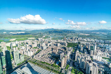 Fototapeta na wymiar Urban architecture of Shenzhen, Guangdong Province, China