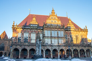 Fototapeta na wymiar Bremen im Winter 