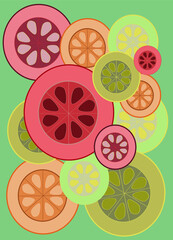 citrus seamless pattern 
