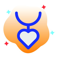 Heart Jewelry Vector icon which is suitable for commercial work and easily modify or edit it

