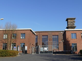 Entrance to the former Hansa coking plant in the Dortmund suburb of Huckarde, Dortmund, North Rhine-Westphalia, Germany