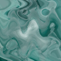 Abstrakcja tło tekstura zielono błękitna kompozycja barwnych plam	
