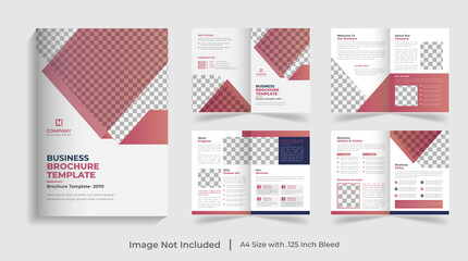 corporate modern bifold business proposal business brochure annual report template design
