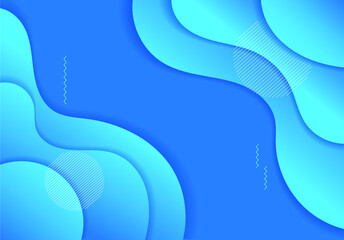 Fototapeta premium abstract blue waves background