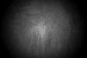 Old wall texture cement dark black gray  background abstract grey color design are light with white gradient background.