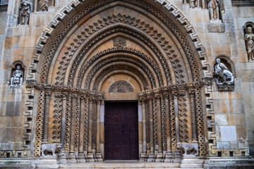 Obraz premium Elements of old european architecture