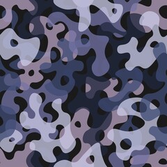 Camouflage pattern background. Classic clothing style masking camo repeat print