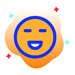 Happy Face Vector icon which is suitable for commercial work and easily modify or edit it

