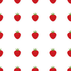 Strawberry berries pattern summer