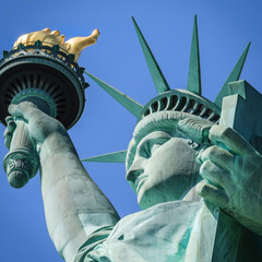 The iconic Statue of Liberty in Washington DC.