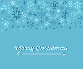 christmas background with snowflakes