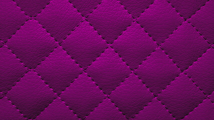 eco leather background with checkered stitching