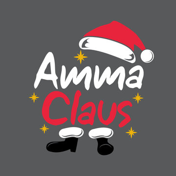 Amma Claus, Christmas design, Santa Claus