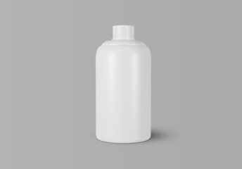Realistic plastic bottle. Mock Up Template