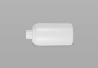 Realistic plastic bottle. Mock Up Template