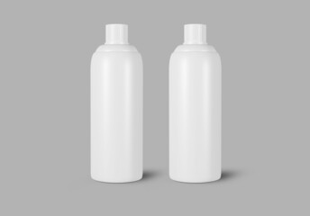 Realistic plastic bottle. Mock Up Template