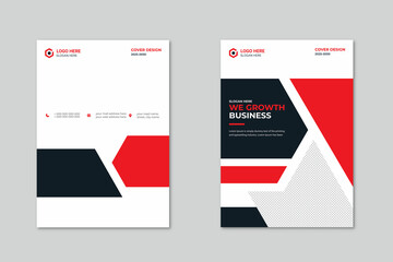 brochure flyer design template vector, Leaflet cover presentation, Annual report, magazine, or book cover