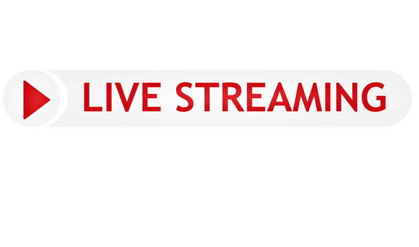 Live streaming sign. vector illustration