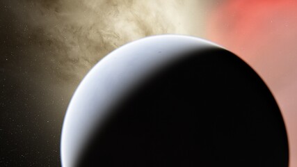 Billions of galaxy in the universe Cosmic art background. Planets and galaxy 3d render