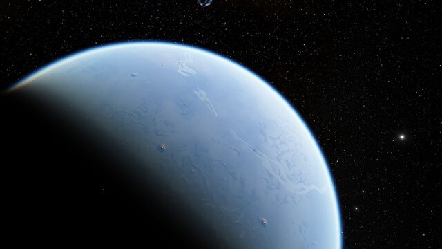 Billions of galaxy in the universe Cosmic art background. Planets and galaxy 3d render