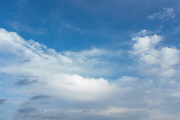 Fototapeta na wymiar Looking view clouds in blue sky background