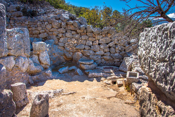 Ruins of the ancient Minoan settlement Lato, Crete, Greece © gatsi