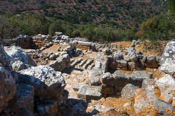 Ruins of the ancient Minoan settlement Lato, Crete, Greece © gatsi