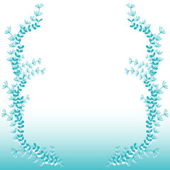 水草の飾りフレーム