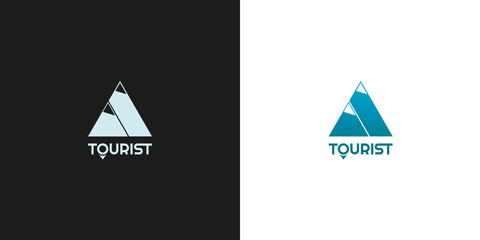 logo illustration for a travel company or group