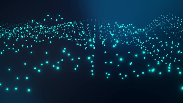 Digital glowing circles animated background loop