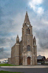 Fototapeta na wymiar Old catholic chapel of Dieppe in France
