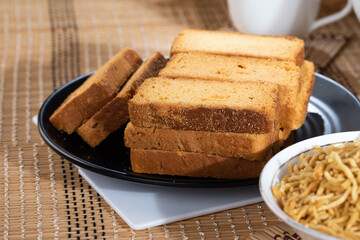 Fototapeta na wymiar Slices of toast