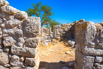 Ruins of the ancient Minoan settlement Lato, Crete, Greece © gatsi