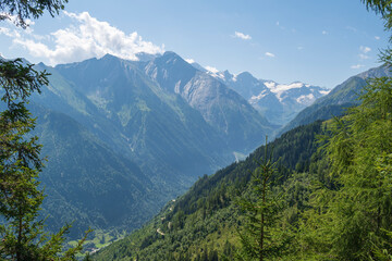 View over the reservoirs in Kitzsteinhorn.