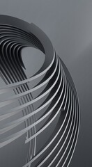 Fototapeta premium grey abstract background, wavy elements
