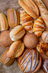 Breads. Assorted types of Brazilian breads. Bakery products.