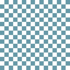 Blue and white checkerboard seamless pattern background. Vector illustration.